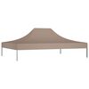 vidaXL Partytentdak 270 g/m² 4x3 m taupe