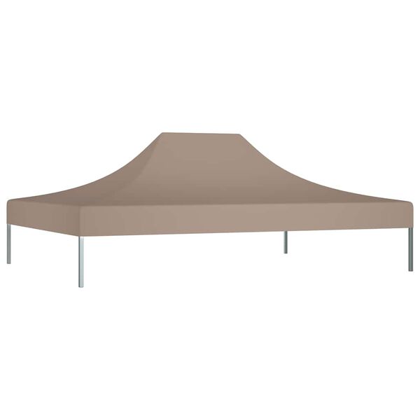 vidaXL Partytentdak 270 g/m² 4x3 m taupe