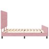 vidaXL Boxspringbed met hoofdeinde Roze 180 x 200 cm Fluweel