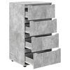 vidaXL Opslagkasten 2 pcs Beton Grijs 60 x 48 x 105 cm Bewerkt hout