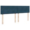 vidaXL Boxspring met matras fluweel blauw 200x200 cm