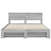 vidaXL Bedframe met hoofdeinde Grijs Sonoma 180 x 200 cm Bewerkt hout