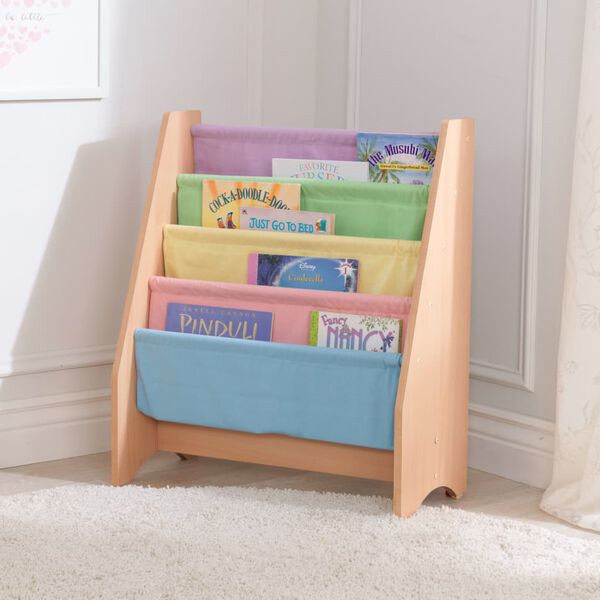 KidKraft Kinderboekenrek 60,96 x 29,85 x 71,12 cm pastel en naturel