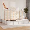 vidaXL Bedframe Wit 180 x 200 cm Massief grenenhout