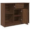 vidaXL Dressoir met lade 101x35x76 cm spaanplaat bruin eikenkleurig