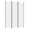 vidaXL Kamerscherm met 3 panelen 150x200 cm stof wit