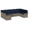 vidaXL Tuin Sofa Set 9 st Grijs poly rattan