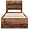 vidaXL Bedframe met hoofdeinde Oudhout 90 x 190 cm Massief grenenhout
