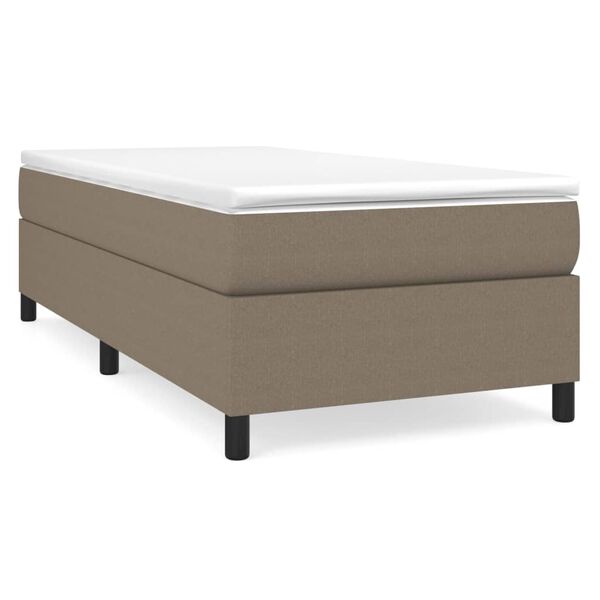 vidaXL Boxspring bed 80x200 cm stof taupe