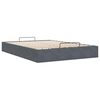vidaXL Ottoman bedframe zonder matras 140x200 cm fluweel donkergrijs