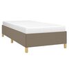 vidaXL Bedframe zonder matras 90x200 cm stof taupe