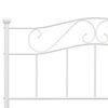 vidaXL Bedframe metaal wit 120x200 cm