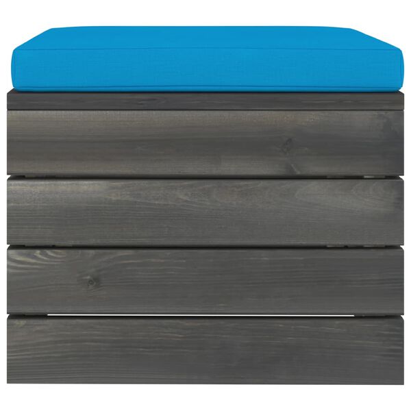 vidaXL 12-delige Loungeset met kussens pallet massief grenenhout