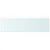 vidaXL Wandschap transparant 90x25 cm glas
