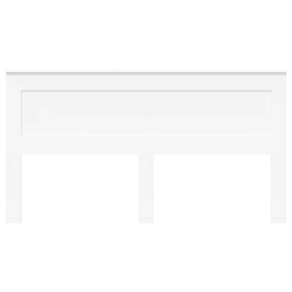 vidaXL Hoofdbord met hoofdeinde Wit 200 cm Bewerkt hout
