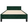 vidaXL Bedframe zonder matras 90x190 cm fluweel donkergroen