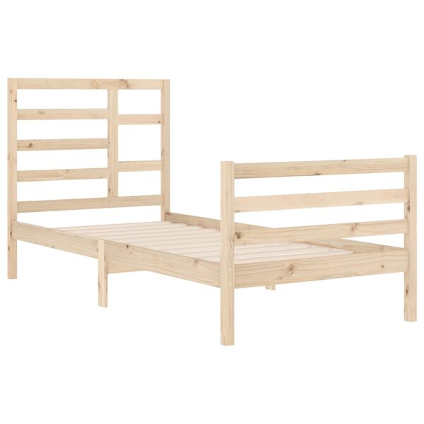 vidaXL Bedframe massief hout 90x200 cm