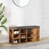 vidaXL Schoenenbank 102x32x50 cm bewerkt hout oud houtkleurig