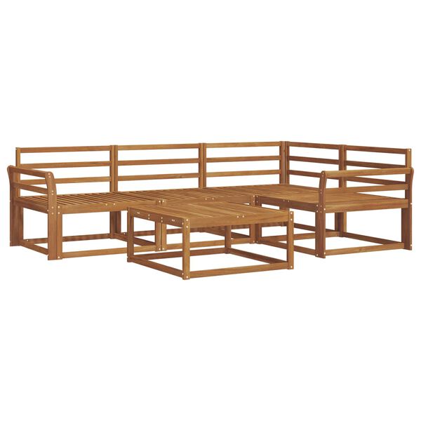 vidaXL Buiten bankenset 5 pcs Naturel Massief Acaciahout