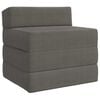 vidaXL Vouwbare Bankbed Lichtgrijs 200 x 70 x 15 cm Katoen Stof