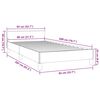 vidaXL Bedframe zonder matras 80x200 cm stof donkergrijs