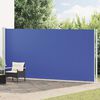 vidaXL Tuinscherm uittrekbaar 200x600 cm blauw