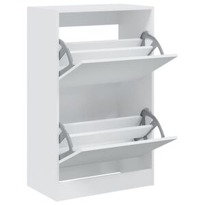 vidaXL Schoenenkast 60x34x96,5 cm bewerkt hout wit