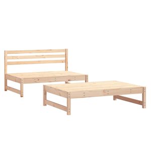 vidaXL 2-delige Loungeset massief grenenhout