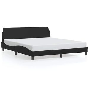 vidaXL Bedframe "Dover" kunstleer zwart 180x200 cm