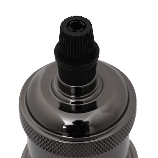 vidaXL Lamphouders 2 st glanzend zwart E27