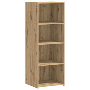 vidaXL Hoge kast Artisanaal eiken 45 x 41 x 124 cm Bewerkt hout