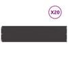 vidaXL Gazonranden 20 st 25x103 cm koudgewalst staal zwart