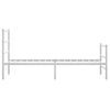 vidaXL Bedframe met hoofd- en voeteneinde&nbsp;metaal wit 90x200 cm