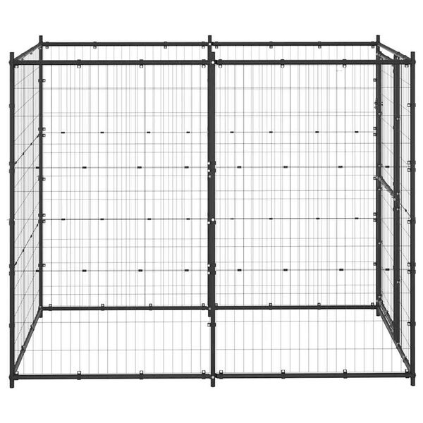 vidaXL Hondenkennel voor buiten 110x220x180 cm staal