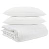 vidaXL Dekbed Set met kussen 3 st Wit Donsveertjes