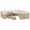 vidaXL Tuin Sofa Set 13 st Beige en Cr&egrave;me poly rattan