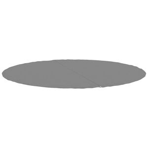 vidaXL Zwembadgrondzeil &Oslash;244 cm polyester geotextiel lichtgrijs