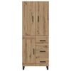 vidaXL Hoge kast met lade 2 pcs Artisan Eiken 69,5 x 34 x 180 cm
