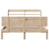 vidaXL Bedframe met hoofdbord massief grenenhout 135x190 cm