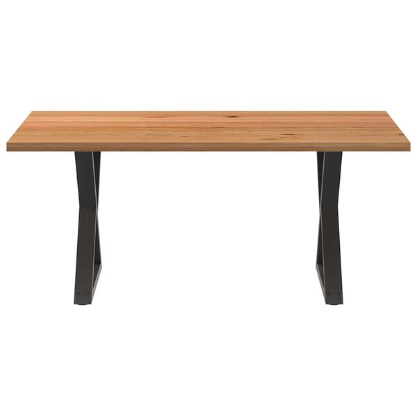 vidaXL Eettafel rechthoekig 180x120x74 cm massief eikenhout lichtbruin