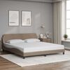 vidaXL Bedframe "Dover" kunstleer cappuccinokleurig 180x200 cm