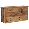 vidaXL Wandgemonteerde kapstok Oud hout 50 x 16 x 26 cm Bewerkt hout