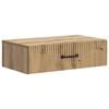 vidaXL Wandmontage Zijtafel 59 x 34,5 x 17 cm Bewerkt hout