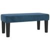 vidaXL Boxspring met matras fluweel donkerblauw 80x200 cm