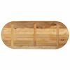 vidaXL Tafelblad ovaal 110x50x2,5 cm massief ruw mangohout