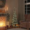 vidaXL LED-kerstboom met kerstballen 100 LED's warm wit 150 cm