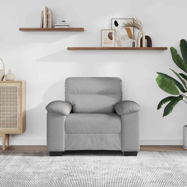 vidaXL Sofastoel Wolkgrijs 100x81x84 cm Stof