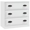 vidaXL Dressoirs 3 st bewerkt hout wit