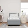 vidaXL Boxspringbed met matras Lichtgrijs 80 x 200 cm Stof
