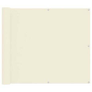 vidaXL Balkon Scherm Cr&egrave;me 100 x 200 cm Oxford Stof